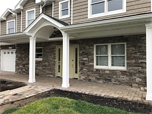 boral bucks country southern ledgestone bottom front colonial house porch